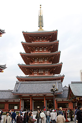 Pagoda, Sensoji Tapınağı, Tokyo